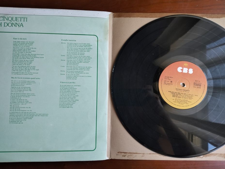 Disco de vinil LP Gigliota Cinquetti - 'Pensamentos de Mulher'