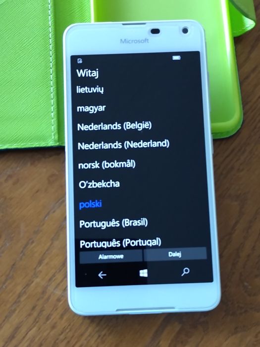 Telefon nokia lumia 650 z ładowarką + etui
