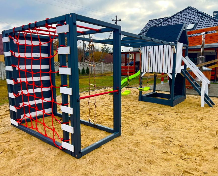 Plac Zabaw - PROMOCJA - Dyzio + Lili - Domek - Huśtawka
