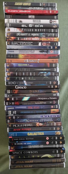 DVDS ficção cientifica, terror, ação