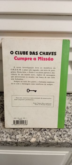 Livro o clube das chaves