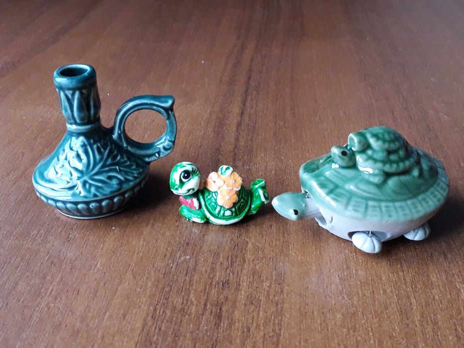 Продам керамічну статуетку слоник, черепашка та кувшинчик.