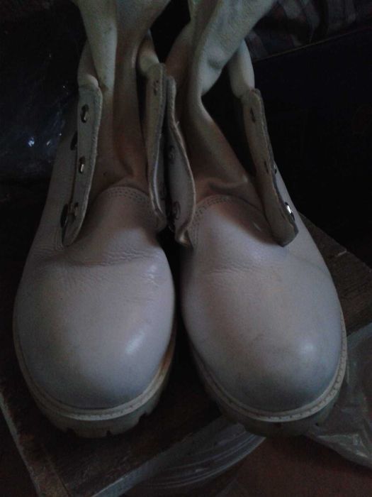 Super buty Trapery Skorzane NYC  Jesien Zima