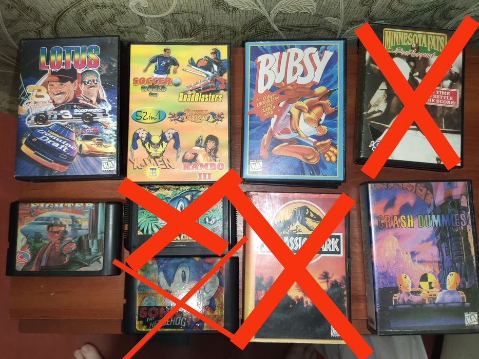 Продам катриджи sega mega drive