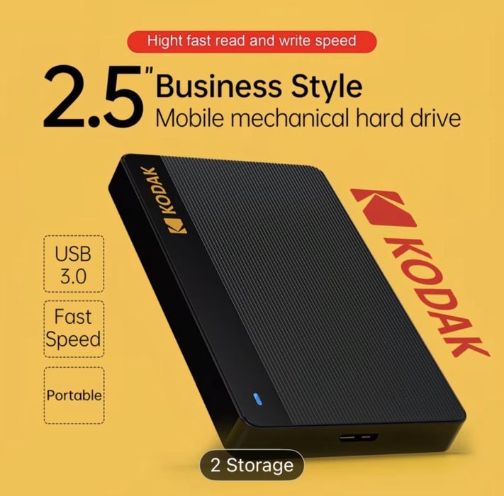 KODAK P160 External SSD USB 3.2 500Mb/s Portable SSD 1TB  нові, пломби