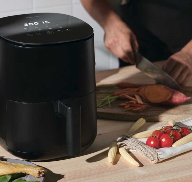 Fritadeira Digital Air Fryer Krisp - Preto. Nova, nunca usada!