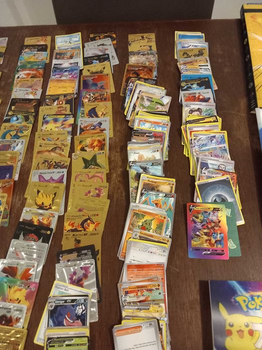 Vendo cartas pokemon+capa+caixas