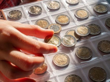 Coleção privada e rara de moedas de 2 € comemorativas