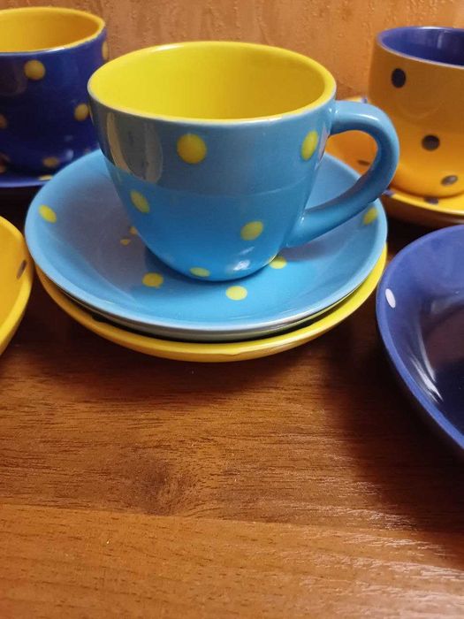 Сервиз кофейный в горошек