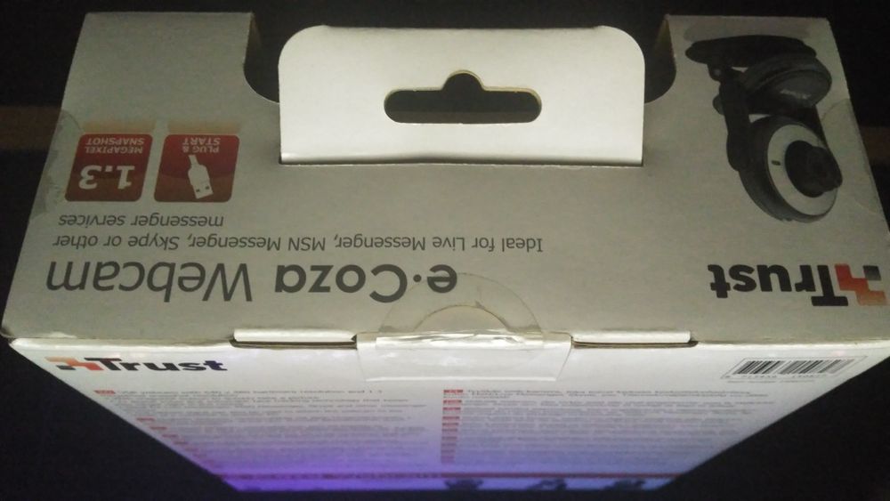 Webcam Trust - e Coza Webcam 1.3 Mxp. P/ Teams, Zoom, Skype, Messenger