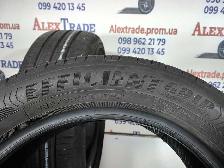 2 шт. 185/55 R15 Goodyear EfficientGrip Performance літні шини бу