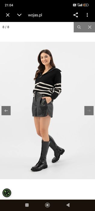 Kozaki damskie skorzane biker z lakierowanej skory florentic Wojas 
Ko