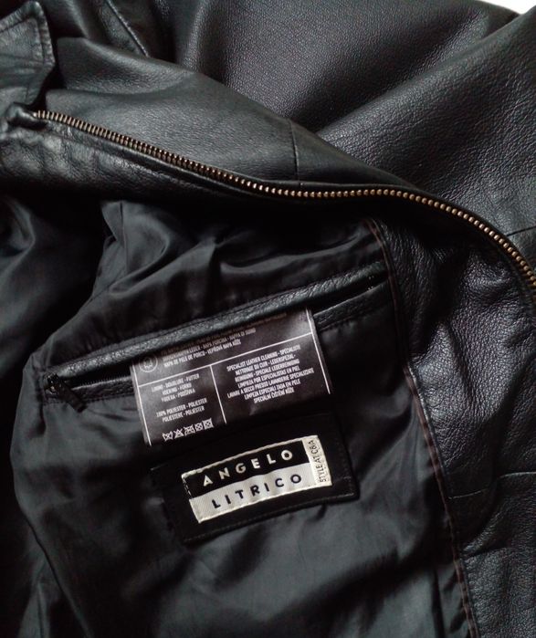 Чоловіча шкіряна куртка