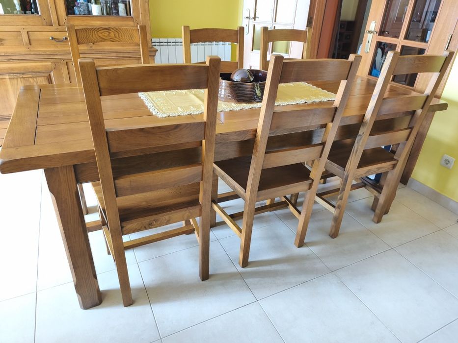 Mesa de jantar em carvalho
