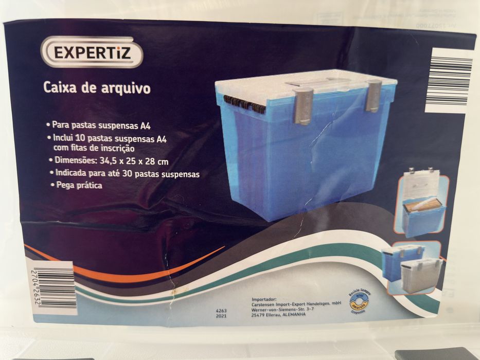 Conjunto de 2 Caixas de Arquivo para Pastas Suspensas A4 – Novas (Expertiz)