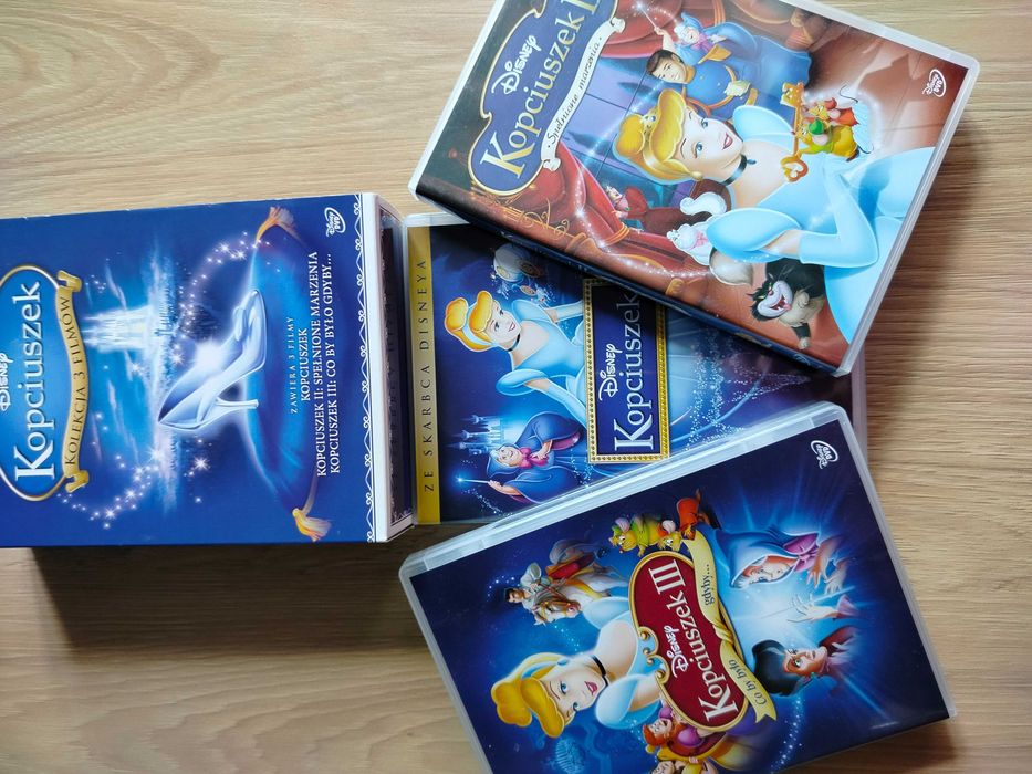 Kopciuszek kolekcja 3 filmów DVD Disney