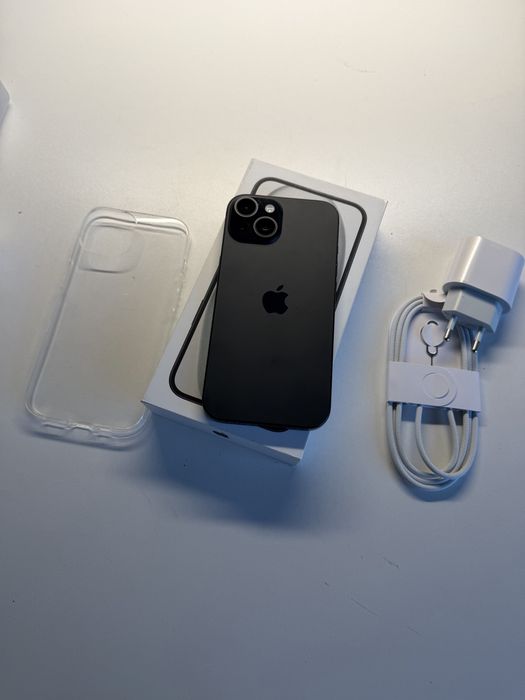 iPhone 15 256gb czarny bateria 100% komplet