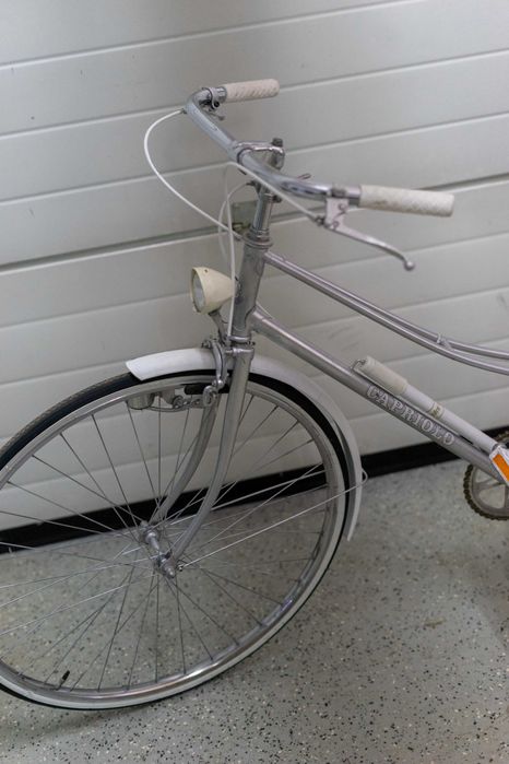 Rower Capriolo Retro Vintage Damka 27 Przerzutki biało srebne