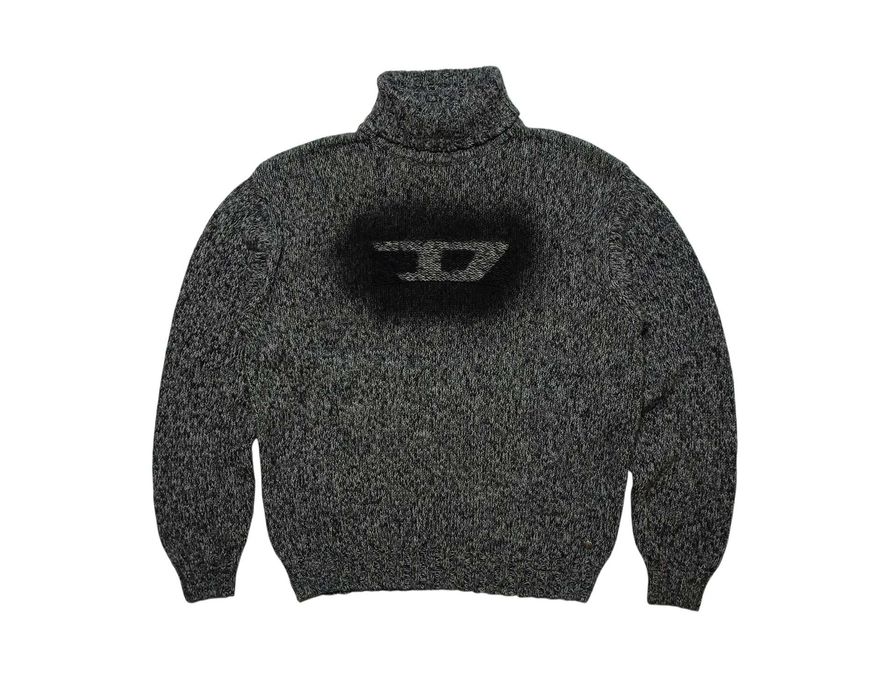 Щільний гольф Diesel big logo авангард Y2K avant garde opium techno knit светр