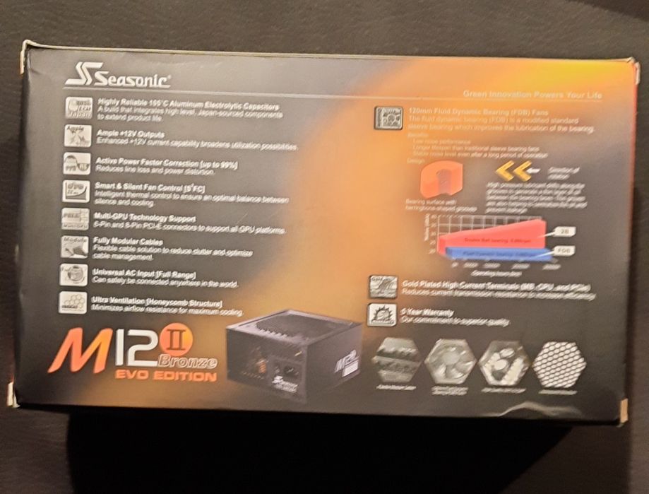 Seasonic Full Modular Power Supply 620W64752113914371122