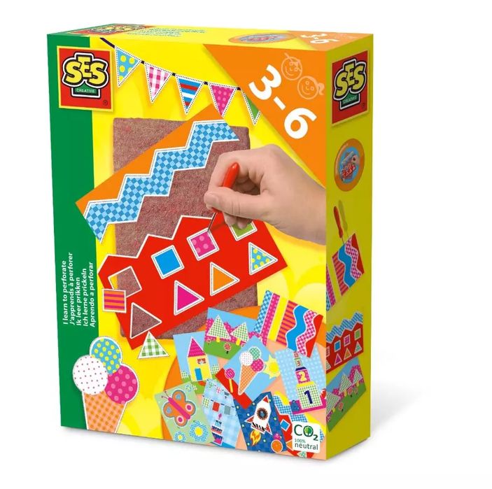 Zabawa Dłutkiem Wycinanie Otworów. Ses Creative. Nowy Produkt