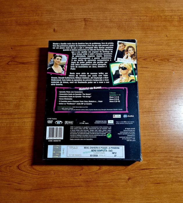 SEX, MONEY AND POWER (Donald Sutherland/Peter Krause) Series 1/3dvds64584884782723121