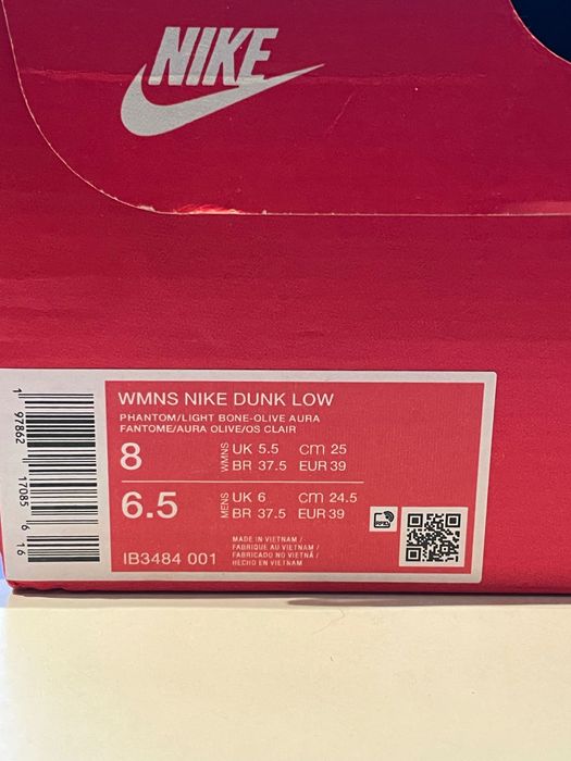 NOWE Nike Dunk Low Women "Phantom/Olive Aura” 39