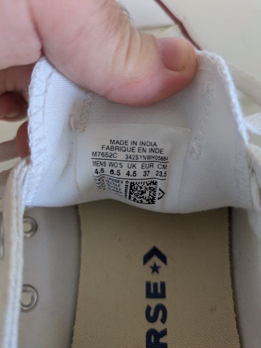 All star originais usados uma só vez