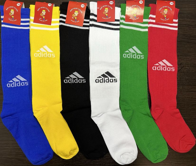 Носки високі Nike тонкі  Гетри футбольні Nike Adidas Дитячі Дорослі