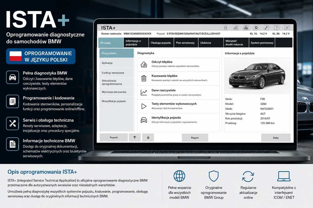ista 4.58.32 PL - BMW diagnostyka i programowanie