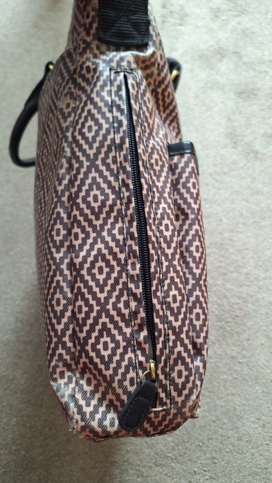 Torba skip hop beżowo czarna