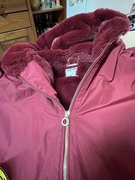 Kispo Quebramar vermelho todo forrado de pelinho