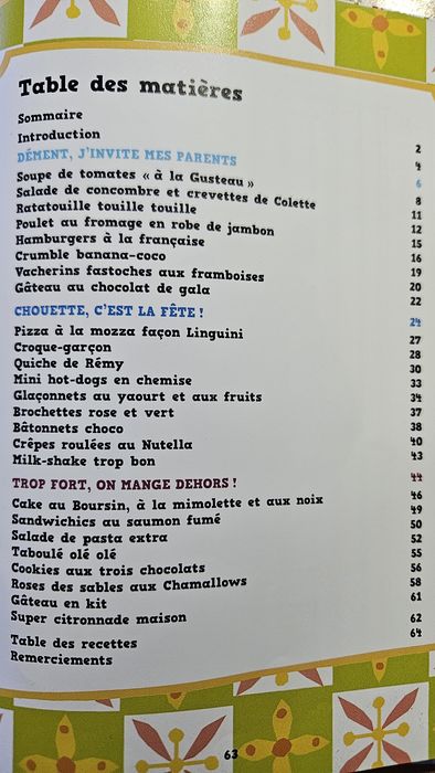 Livro de Receitas do Ratatui (Francês)