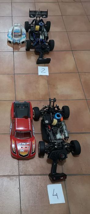 Três carros de Rádiomodelismo, valor de cada um mencionado na lista