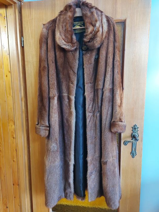 Naturalne futro z norek roz 48