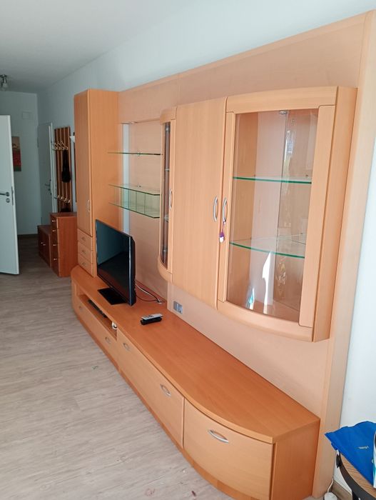 Meblościanka drewniana jasny buk