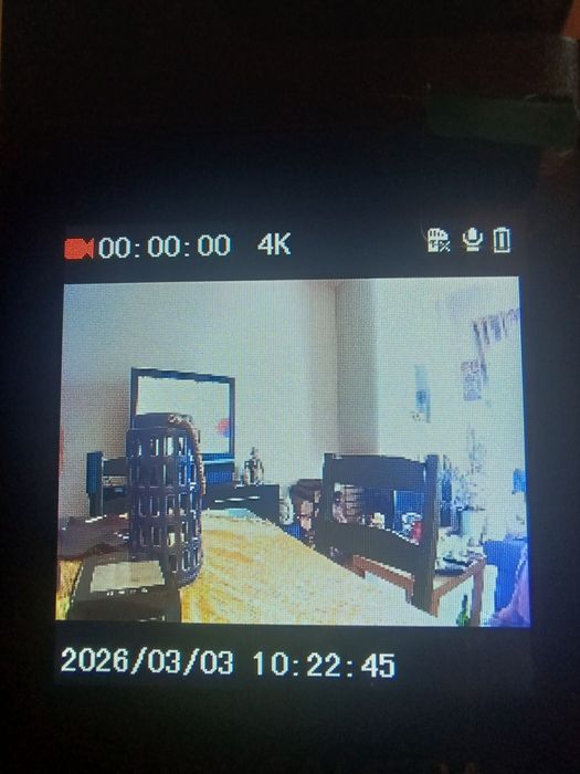 Camera de Ação com Lente Giratória 180°