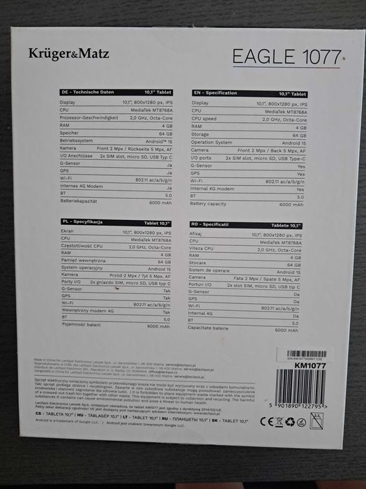 Tablet Kruger&Matz EAGLE 1077 okazja