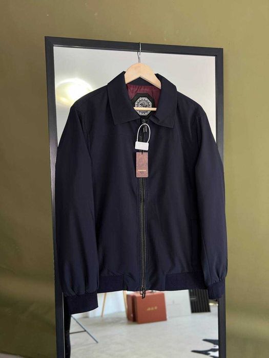 Мужская демисезонная куртка Stefano Ricci синяя ветровка v112