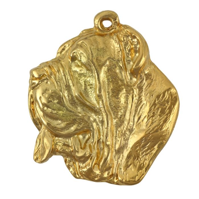 Mastif neapolitański naszyjnik pozłocony Art-Dog