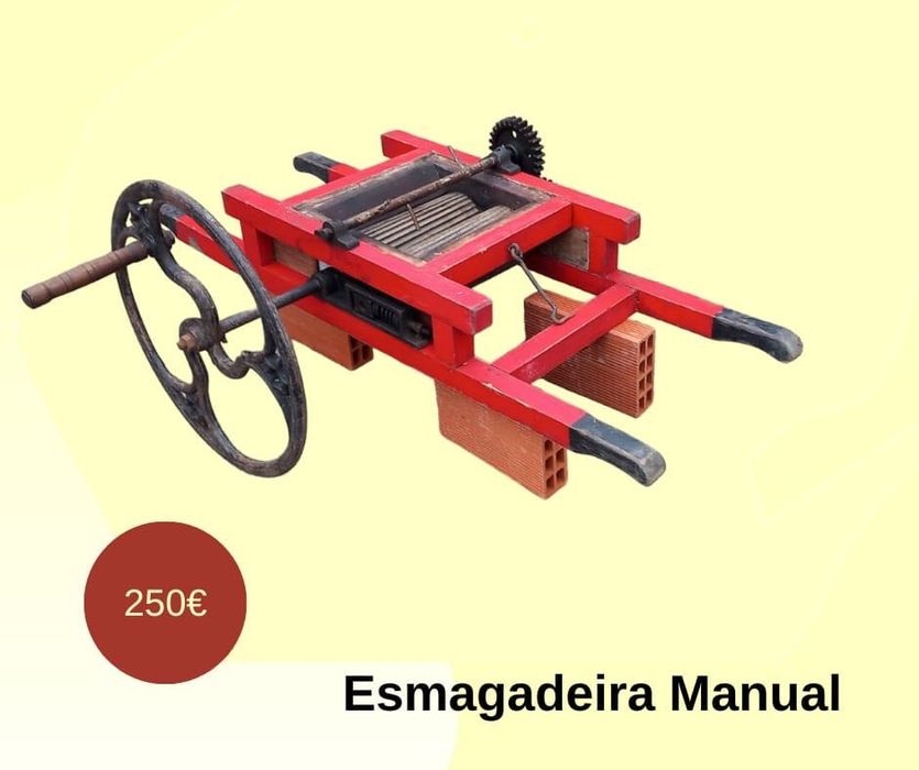 Esmagadeira manual de uva