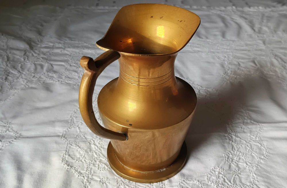 Mosiężny dzbanek/wazon ok. 14 cm