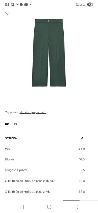 Garnitur nowy zjawiskowy złote guziki r.38 Zara