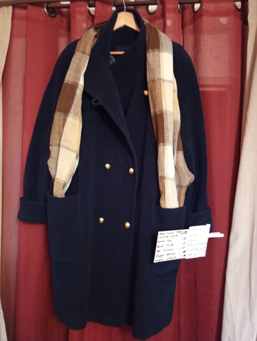 Płaszcz wełniany 100% wełna merino + 20% Angora  oversize