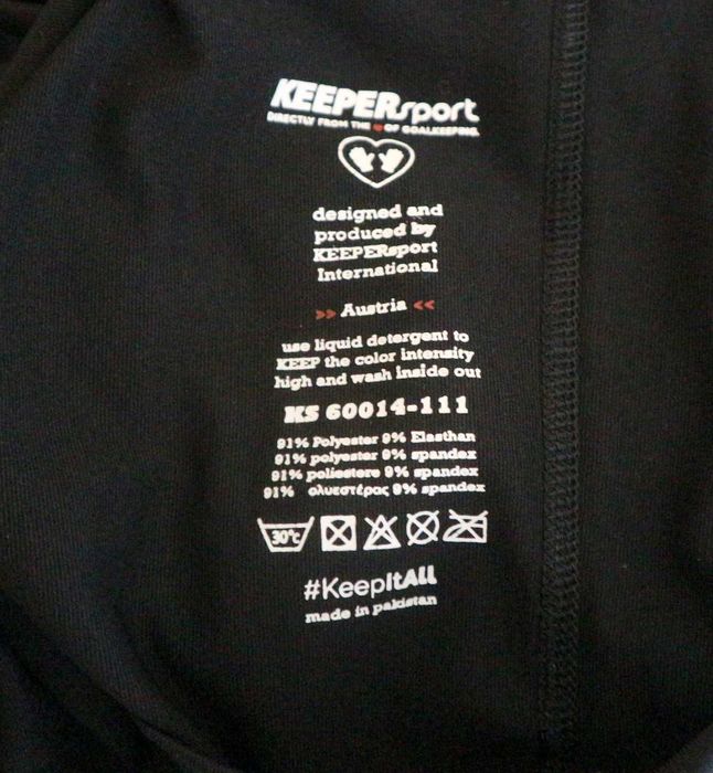 KeeperSport Undershirt Powerpadded 3/4 bluza bramkarska rozmiar M