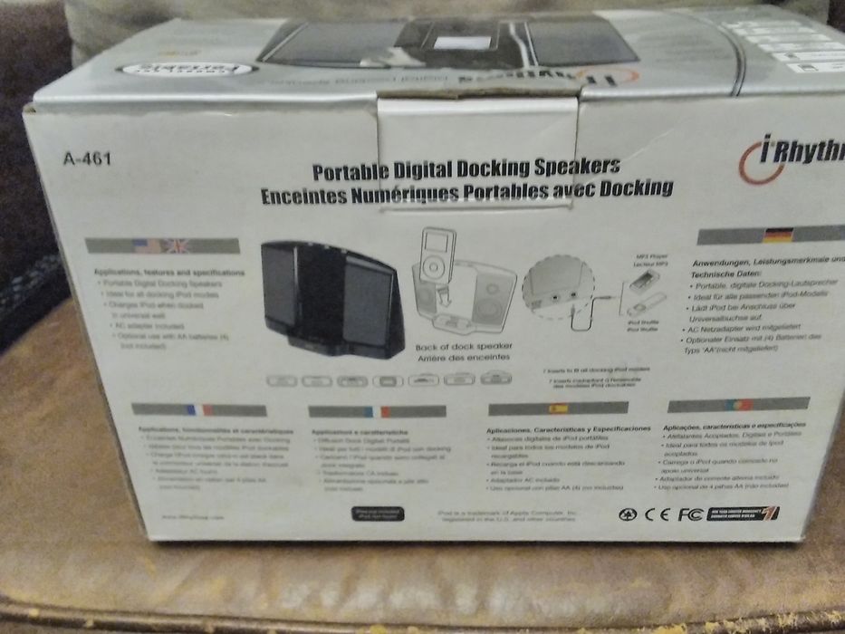 Dock/ amplificador/Colunas iPod c/ Novo