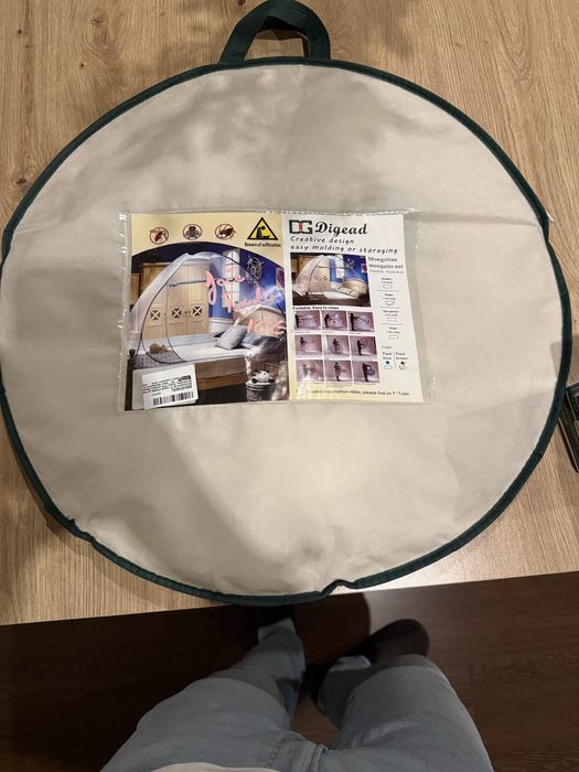 Mosquiteira de Cama Dobrável Tipo Tenda — Digead | Solteiro 1.2m | Nova