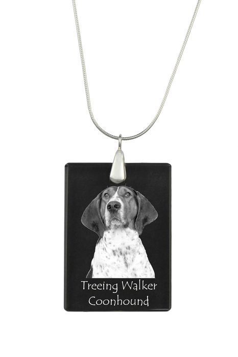 Treeing Walker Coonhound naszyjnik kryształowy z psem Art-Dog