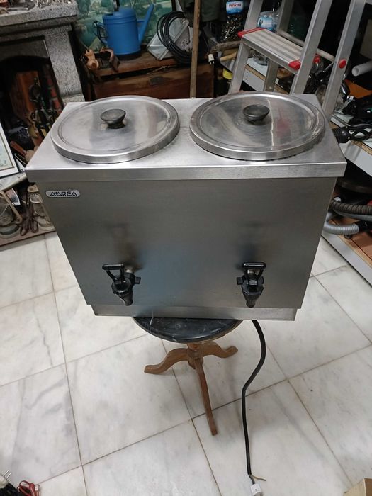 Leiteira elétrica dupla industrial em inox