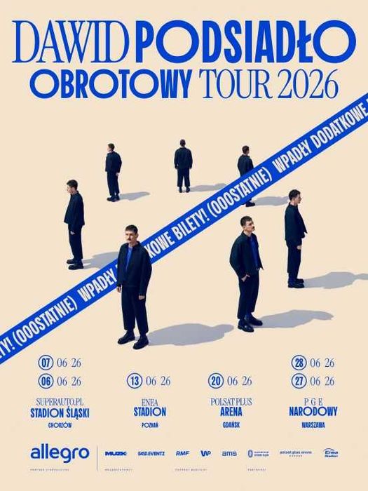 Bilety 2 szt. Dawid Podsiadło Gdańsk